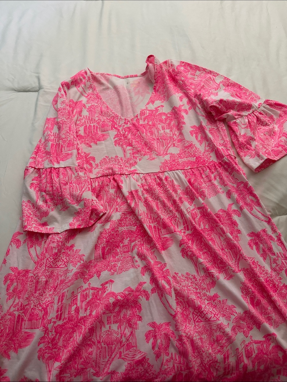 Lilly Pulitzer Pink and White Mini Dress